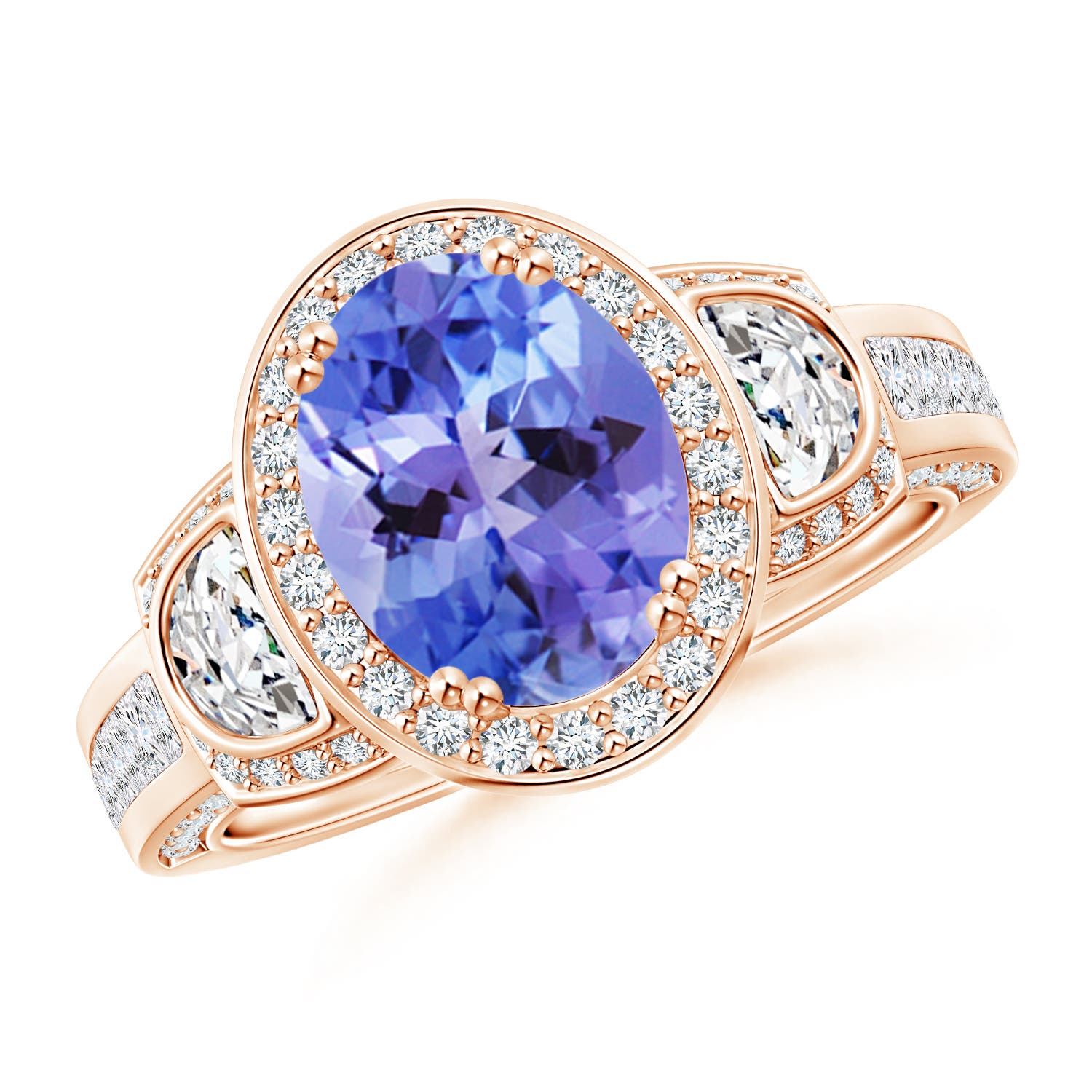 AA - Tanzanite / 2.85 CT / 14 KT Rose Gold