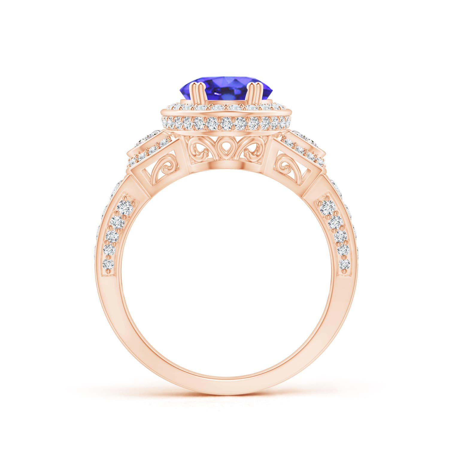 AA - Tanzanite / 2.85 CT / 14 KT Rose Gold