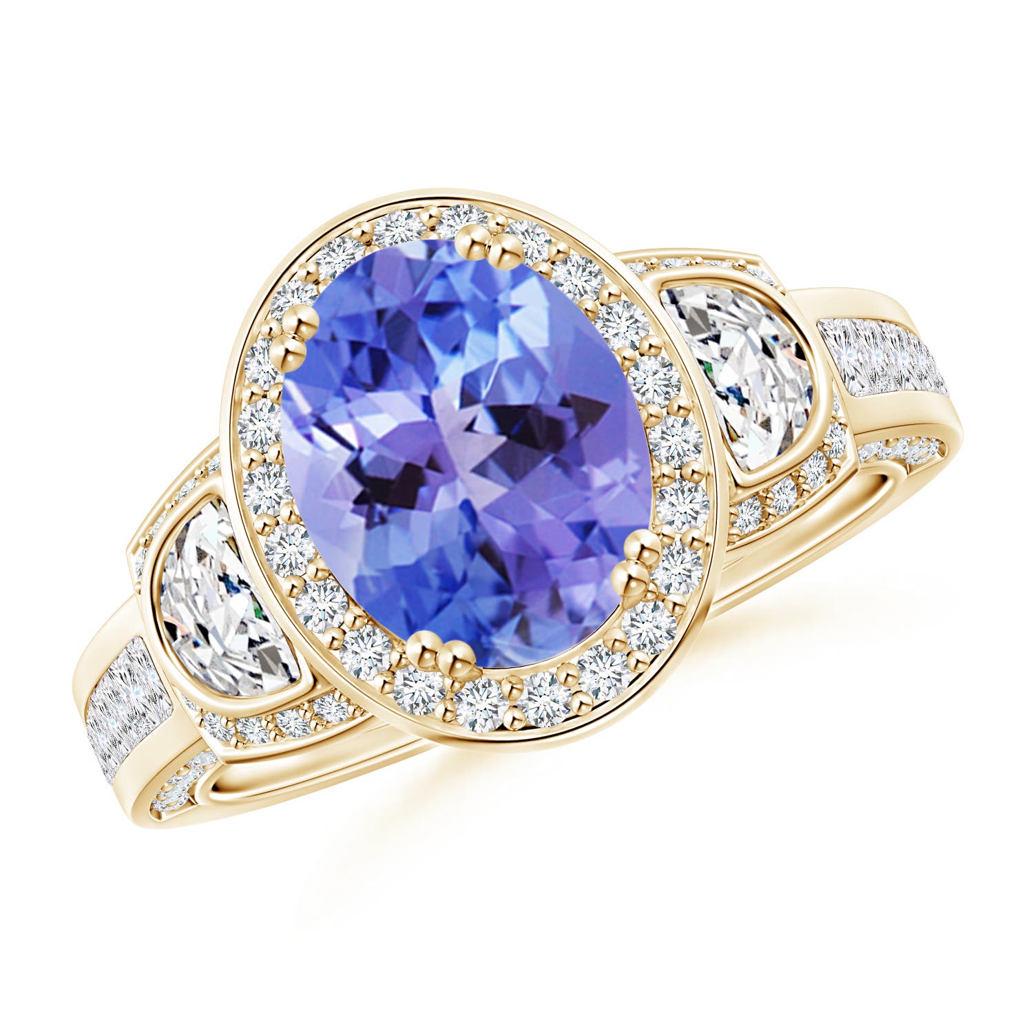 AA - Tanzanite / 2.85 CT / 14 KT Yellow Gold