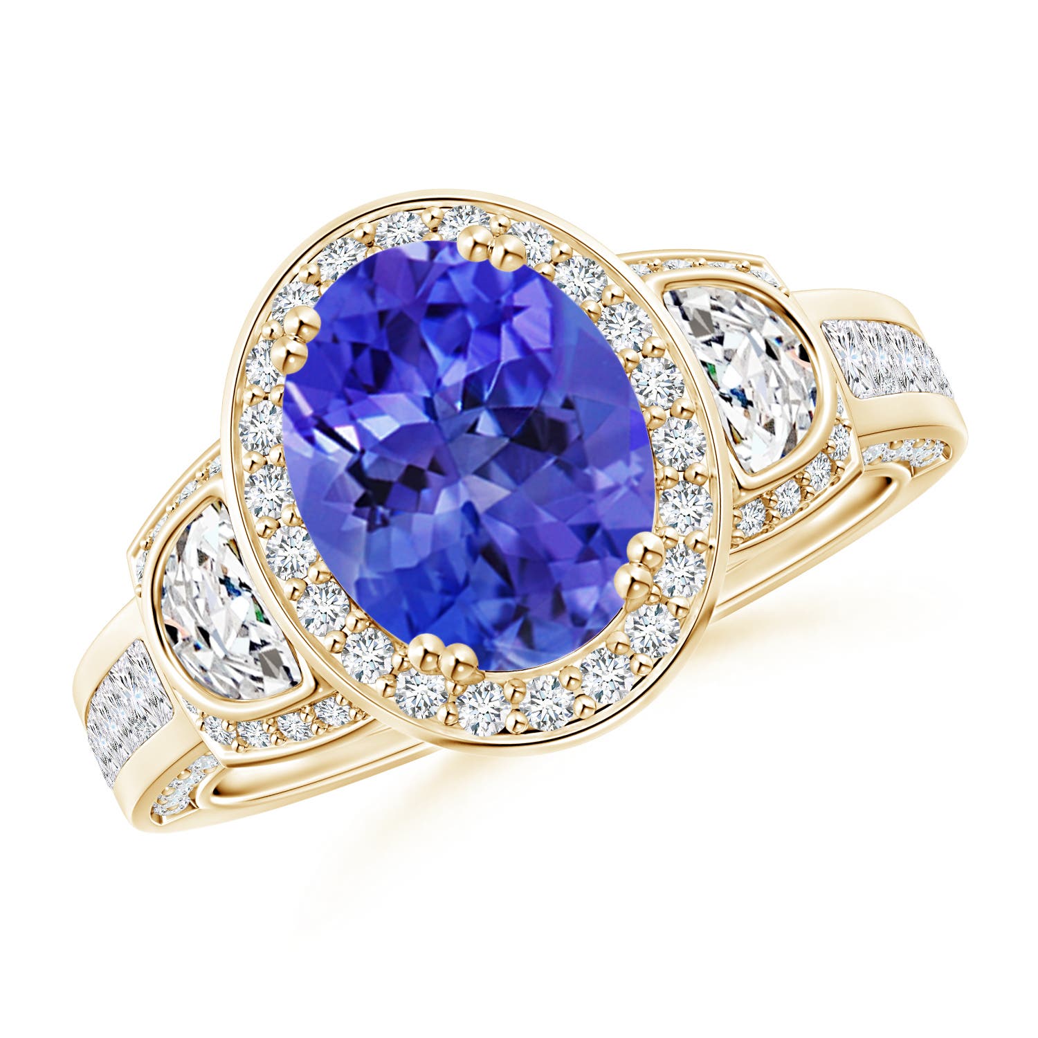 AAA - Tanzanite / 2.85 CT / 14 KT Yellow Gold