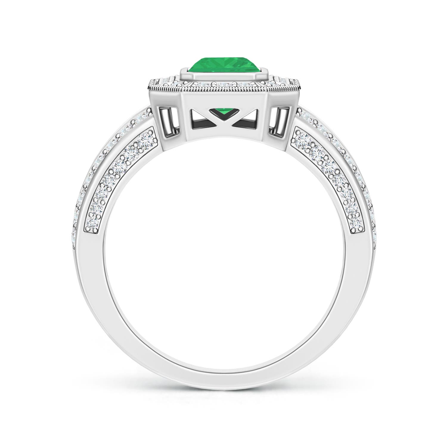 A - Emerald / 1.57 CT / 14 KT White Gold