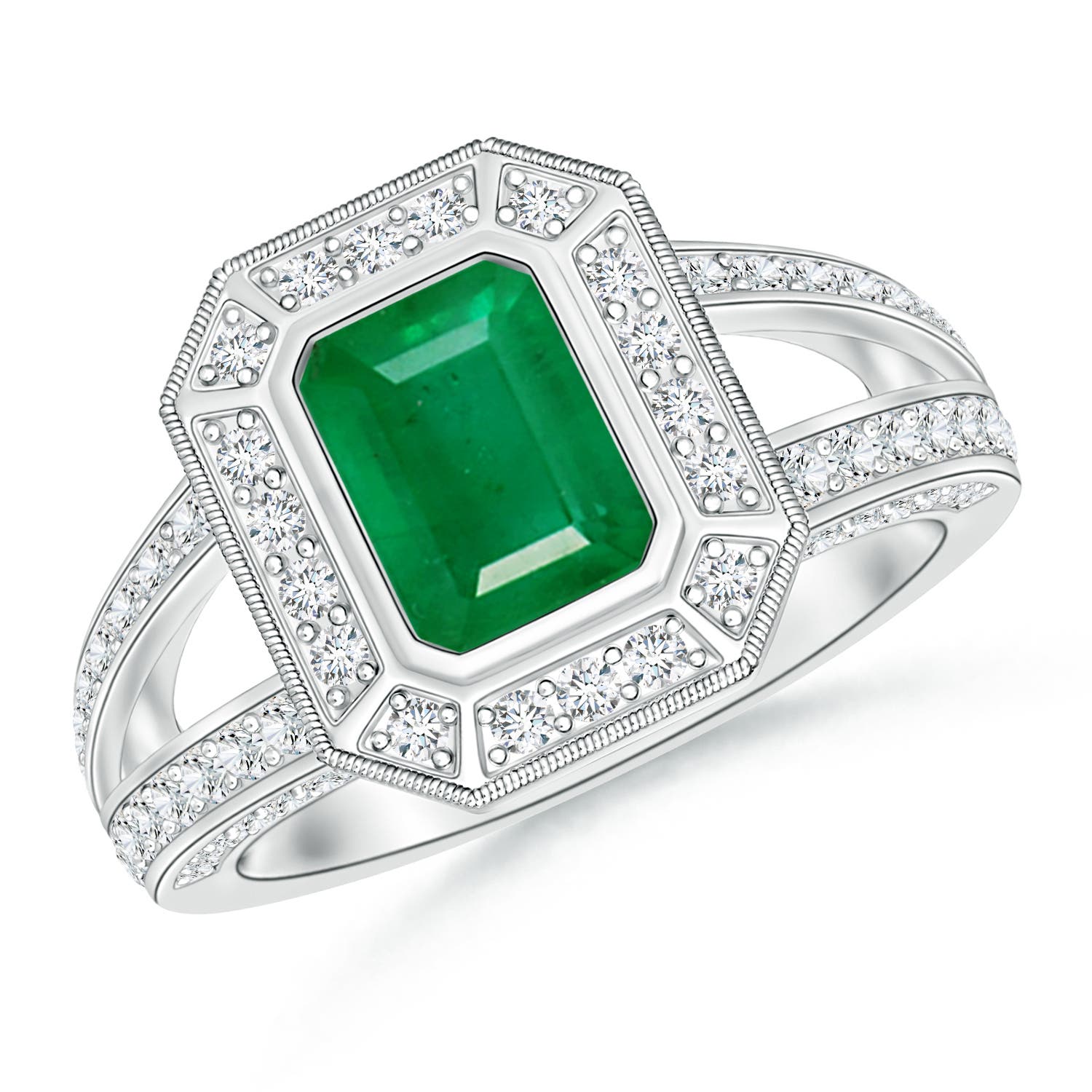 AA - Emerald / 1.57 CT / 14 KT White Gold