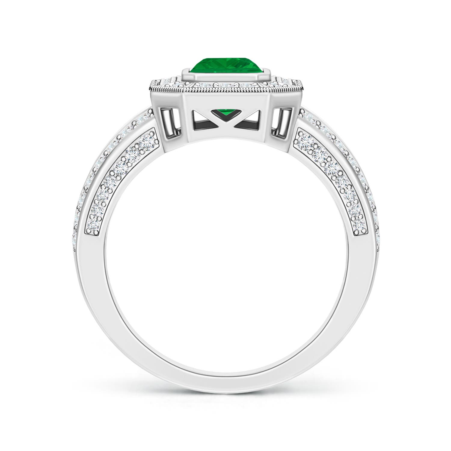 AA - Emerald / 1.57 CT / 14 KT White Gold