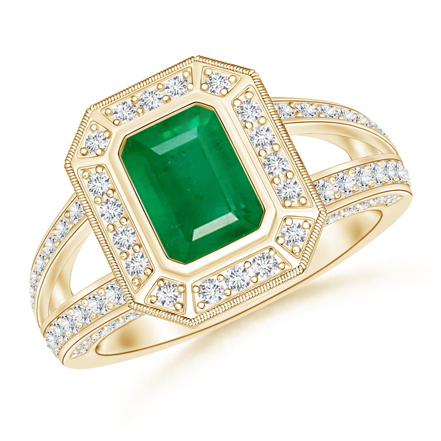 AA - Emerald / 1.57 CT / 14 KT Yellow Gold