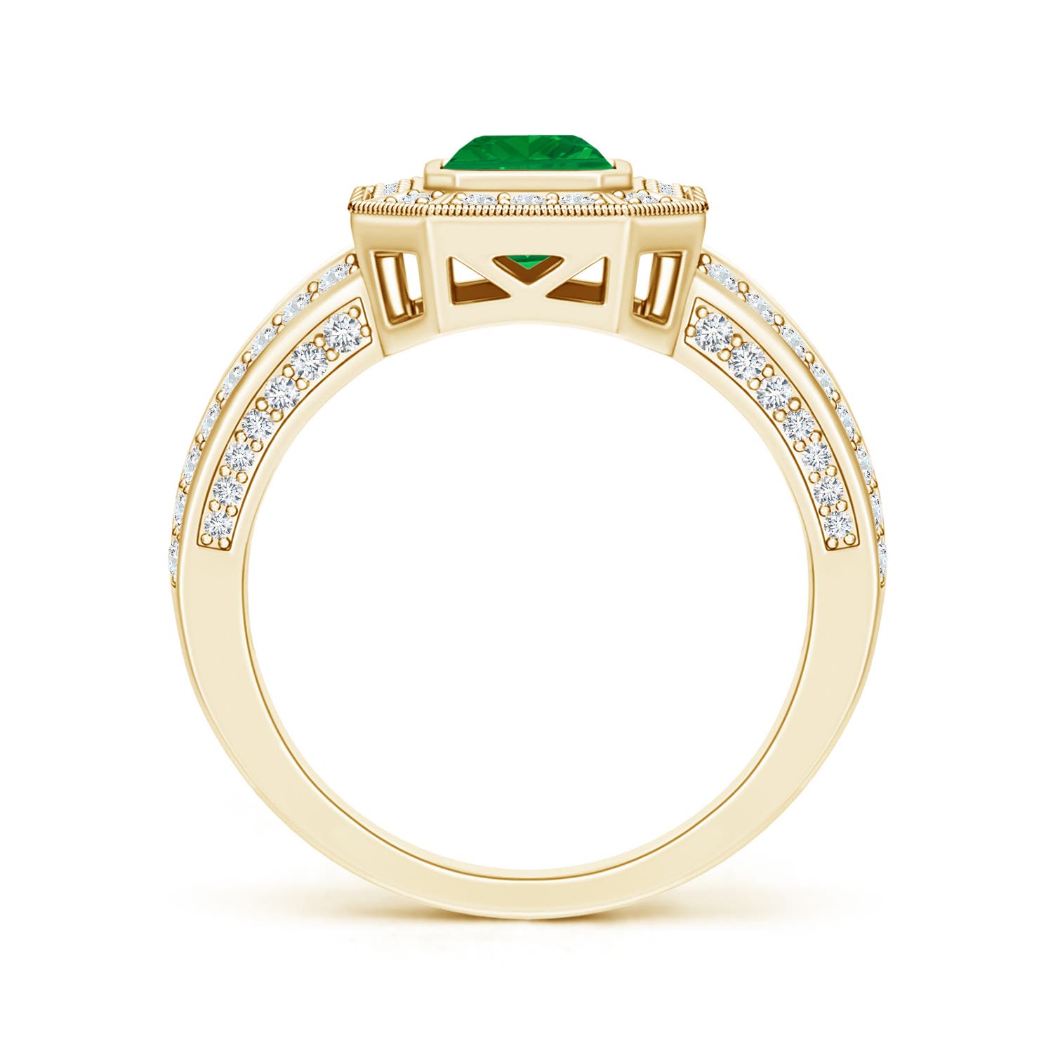 AA - Emerald / 1.57 CT / 14 KT Yellow Gold