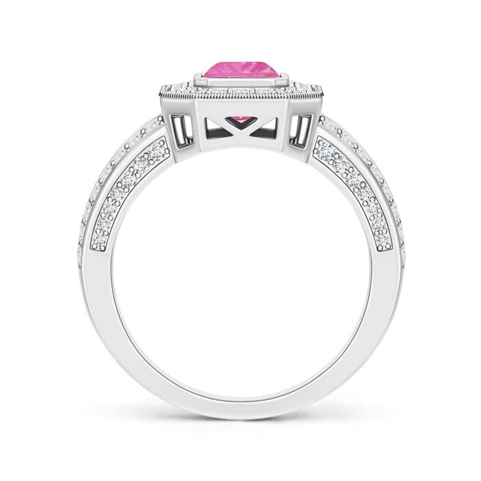 A - Pink Sapphire / 1.71 CT / 14 KT White Gold