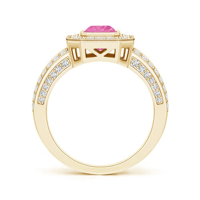 A - Pink Sapphire / 1.71 CT / 14 KT Yellow Gold