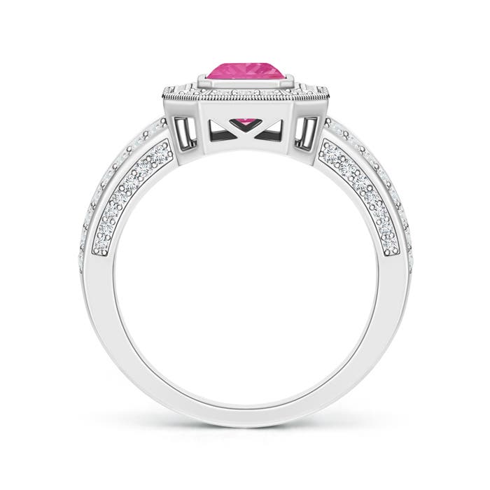 AA - Pink Sapphire / 1.71 CT / 14 KT White Gold