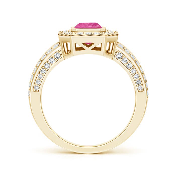 AA - Pink Sapphire / 1.71 CT / 14 KT Yellow Gold