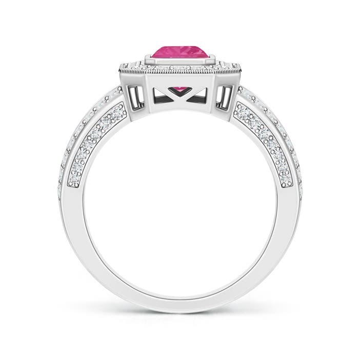 AAA - Pink Sapphire / 1.71 CT / 14 KT White Gold