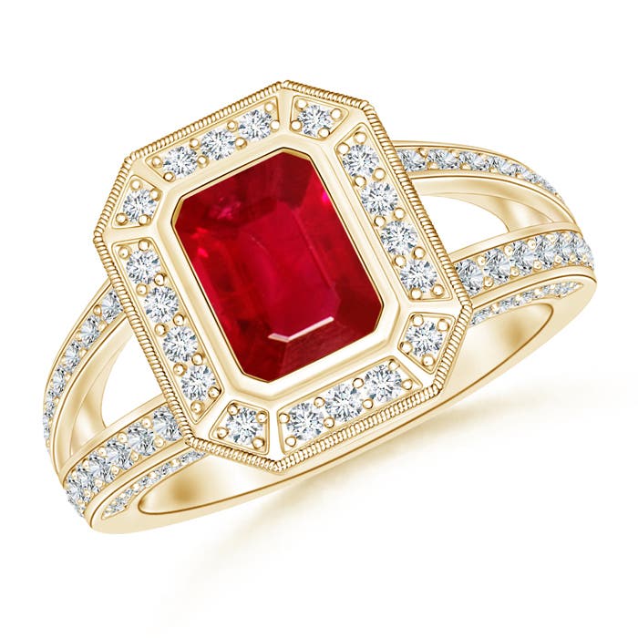 AAA - Ruby / 1.56 CT / 14 KT Yellow Gold