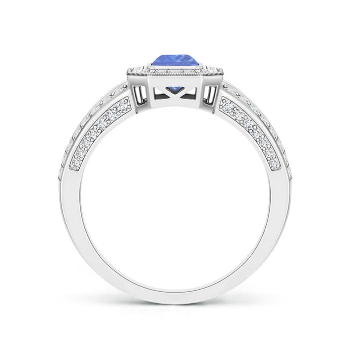 AA - Tanzanite / 1.01 CT / 14 KT White Gold