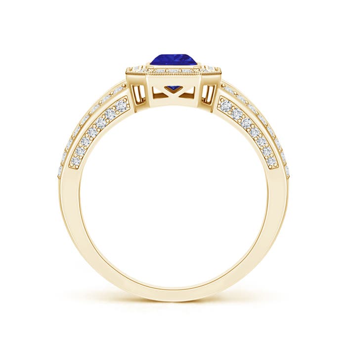 AAAA - Tanzanite / 1.01 CT / 14 KT Yellow Gold