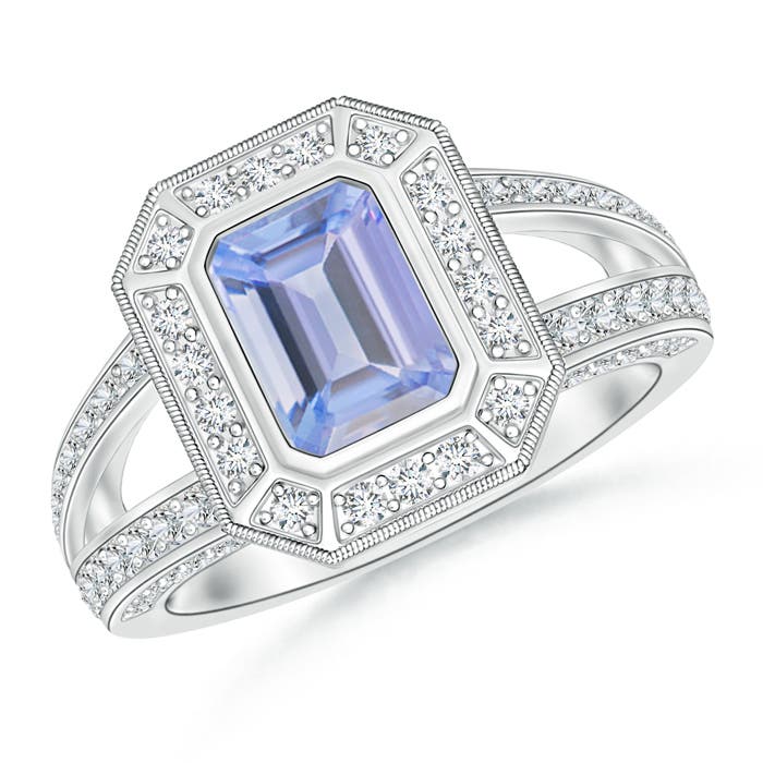 A - Tanzanite / 1.56 CT / 14 KT White Gold