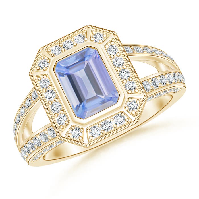 A - Tanzanite / 1.56 CT / 14 KT Yellow Gold