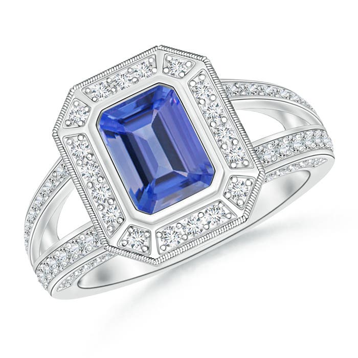 AA - Tanzanite / 1.56 CT / 14 KT White Gold