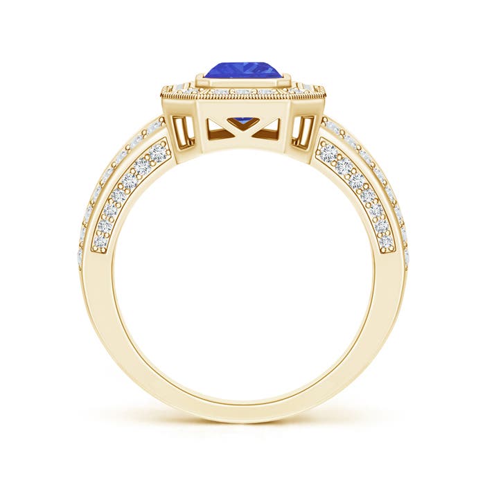 AAA - Tanzanite / 1.56 CT / 14 KT Yellow Gold