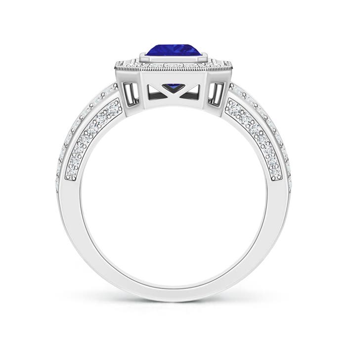 AAAA - Tanzanite / 1.56 CT / 14 KT White Gold