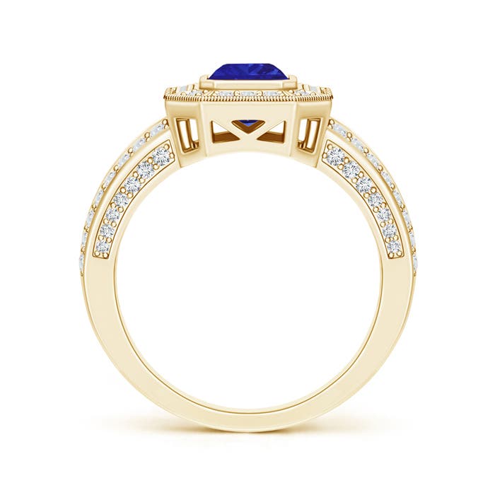 AAAA - Tanzanite / 1.56 CT / 14 KT Yellow Gold