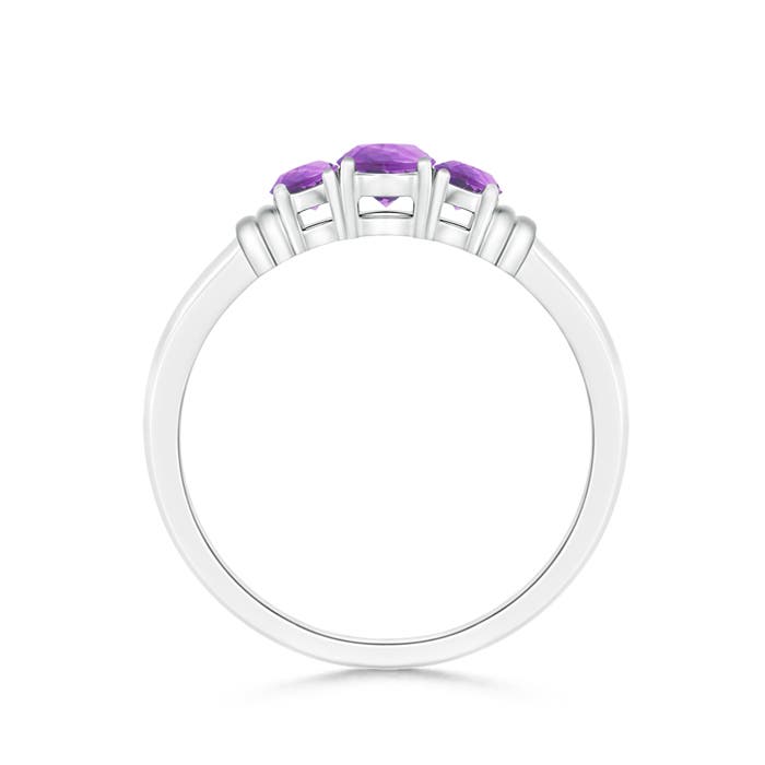 A - Amethyst / 0.45 CT / 14 KT White Gold