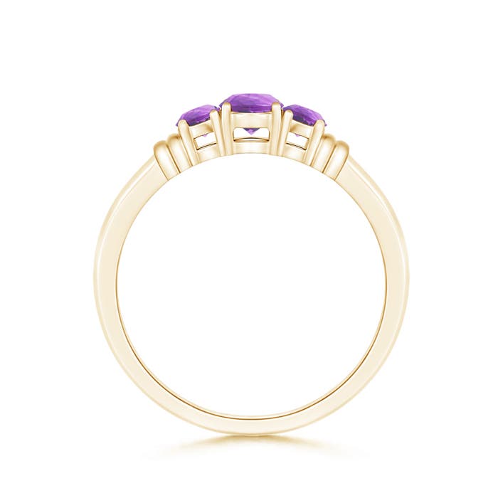 A - Amethyst / 0.45 CT / 14 KT Yellow Gold