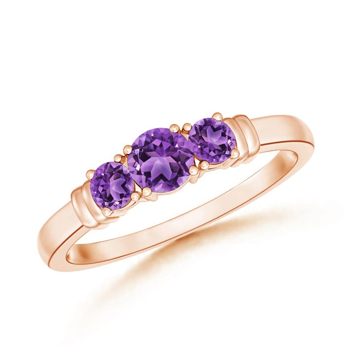 AA - Amethyst / 0.45 CT / 14 KT Rose Gold