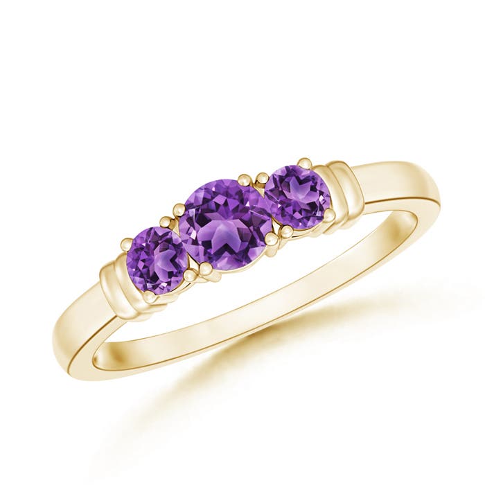 AA - Amethyst / 0.45 CT / 14 KT Yellow Gold