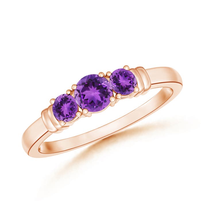 AAA - Amethyst / 0.45 CT / 14 KT Rose Gold