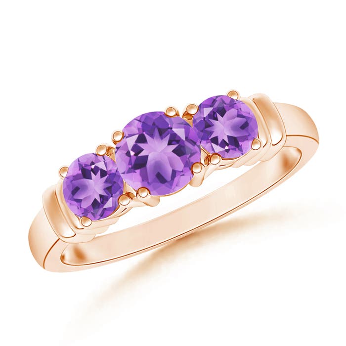 A - Amethyst / 0.95 CT / 14 KT Rose Gold