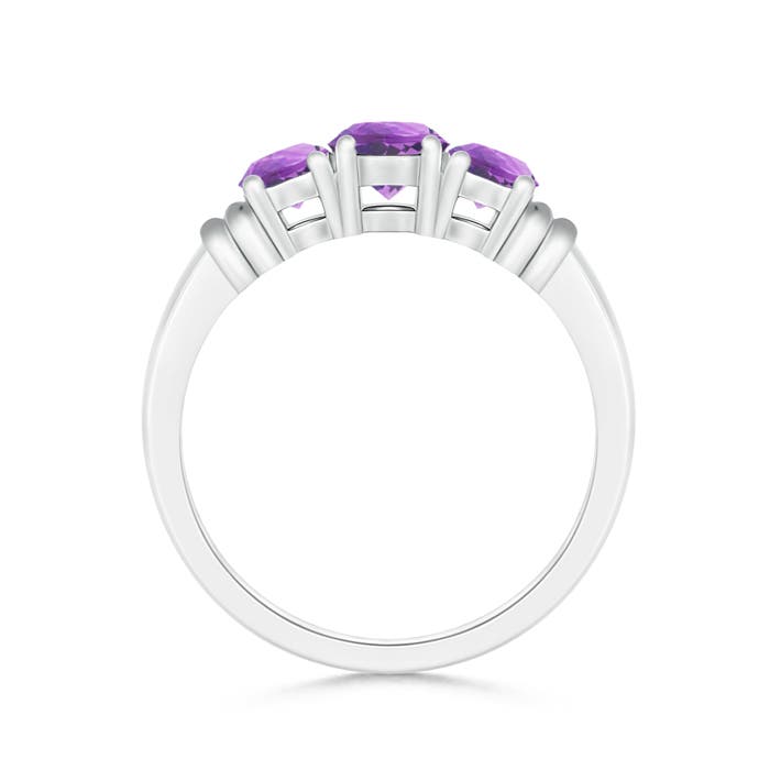 A - Amethyst / 0.95 CT / 14 KT White Gold