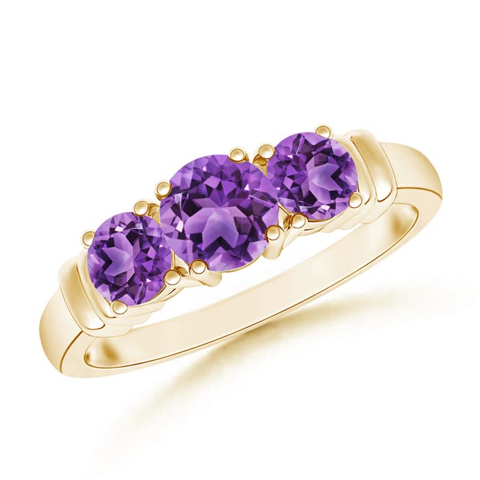 AA - Amethyst / 0.95 CT / 14 KT Yellow Gold