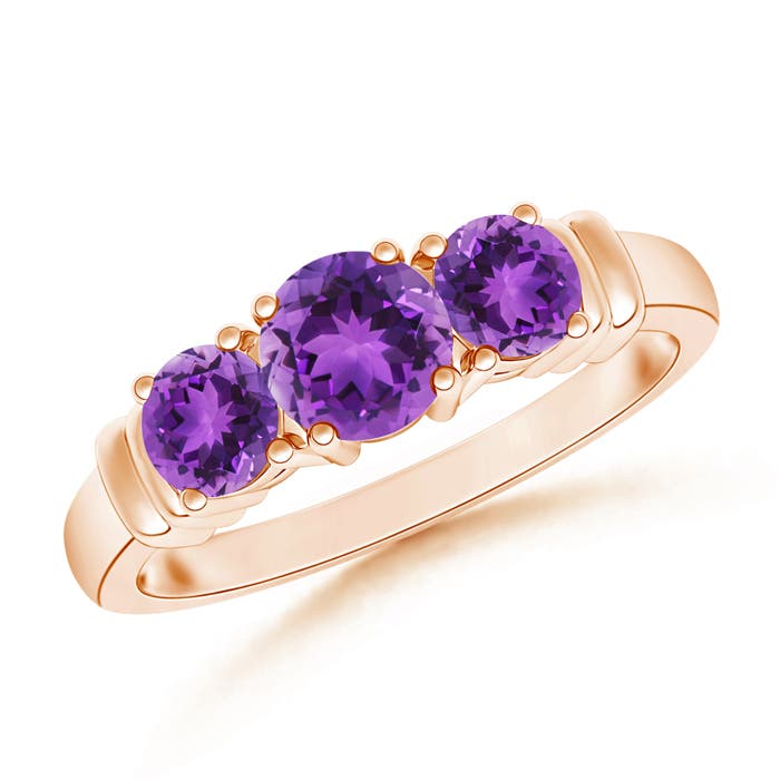 AAA - Amethyst / 0.95 CT / 14 KT Rose Gold