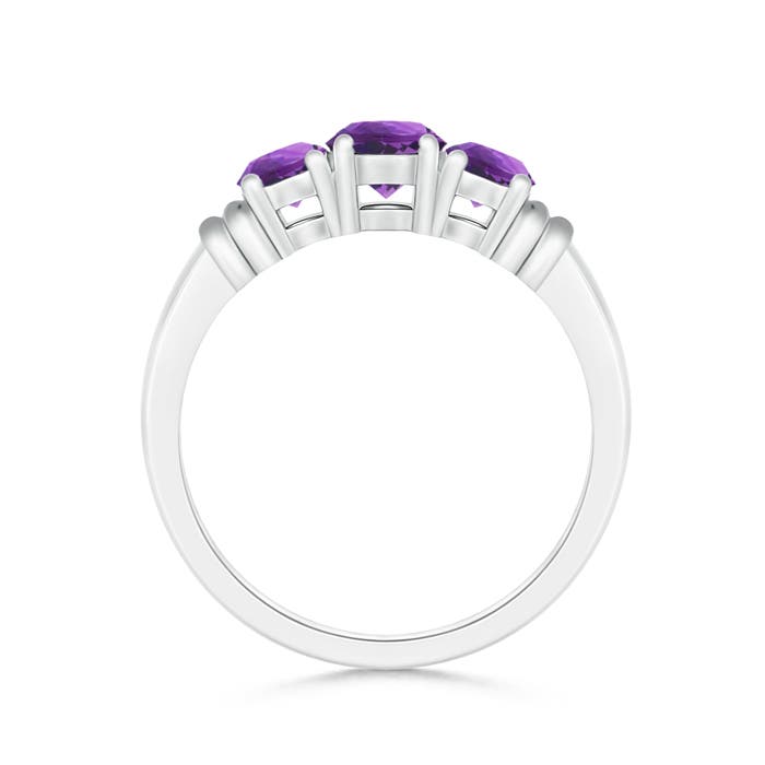 AAA - Amethyst / 0.95 CT / 14 KT White Gold