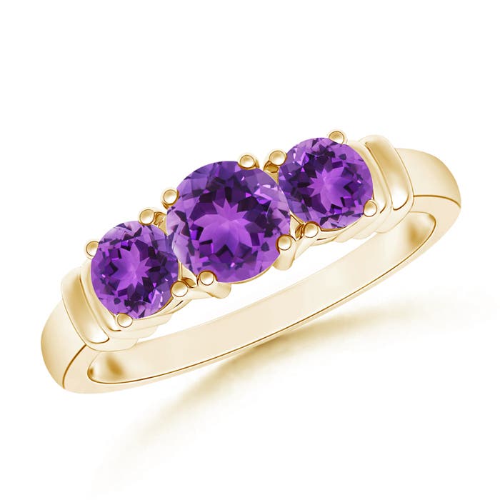 AAA - Amethyst / 0.95 CT / 14 KT Yellow Gold