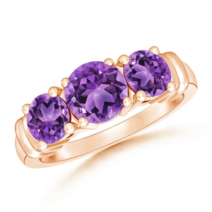 AA - Amethyst / 1.7 CT / 14 KT Rose Gold