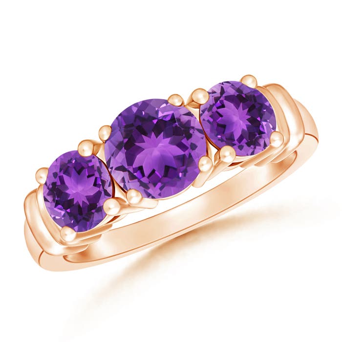 AAA - Amethyst / 1.7 CT / 14 KT Rose Gold