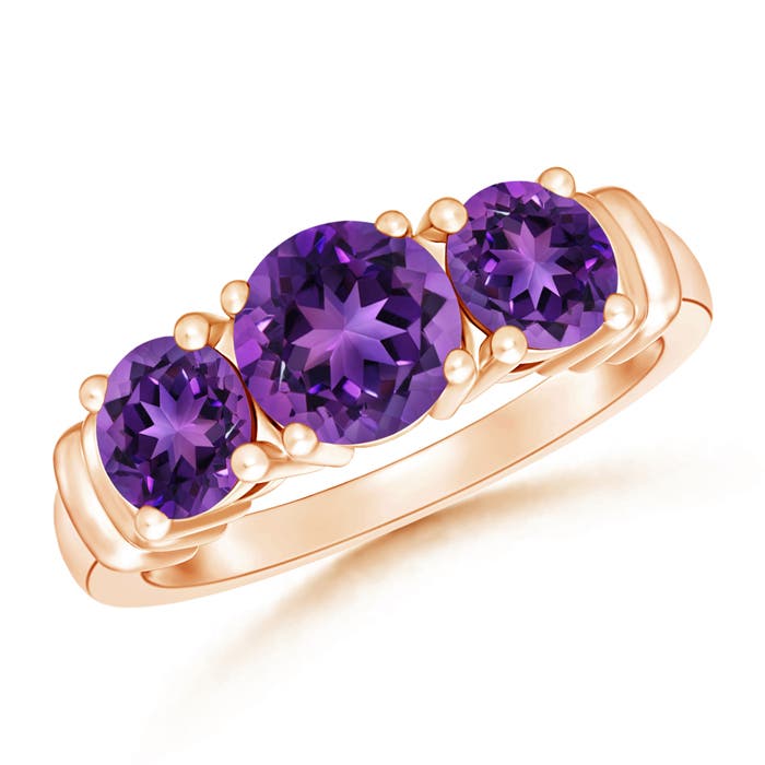 AAAA - Amethyst / 1.7 CT / 14 KT Rose Gold