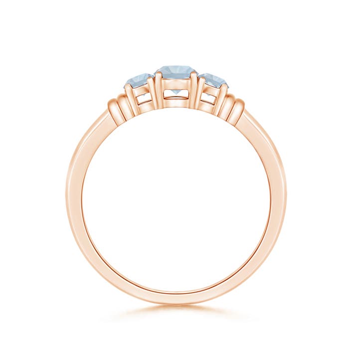 A - Aquamarine / 0.4 CT / 14 KT Rose Gold