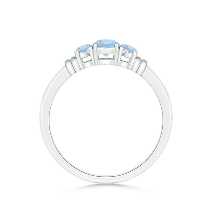 AA - Aquamarine / 0.4 CT / 14 KT White Gold