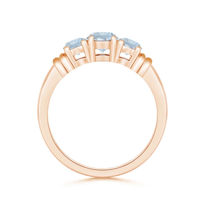 A - Aquamarine / 0.8 CT / 14 KT Rose Gold