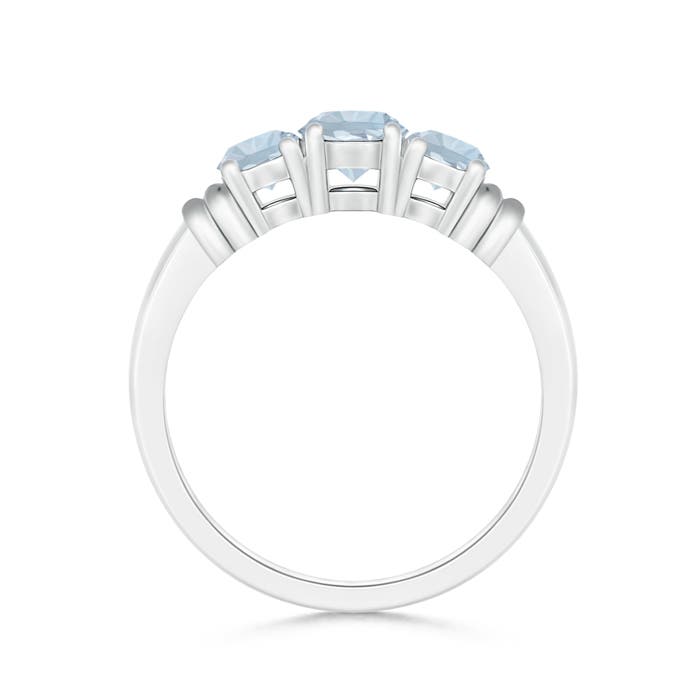 A - Aquamarine / 0.8 CT / 14 KT White Gold