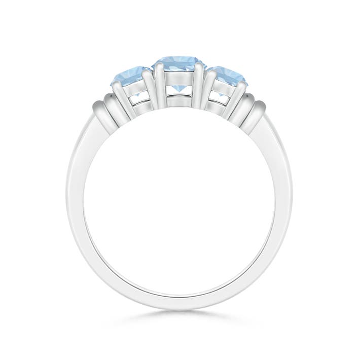 AA - Aquamarine / 0.8 CT / 14 KT White Gold