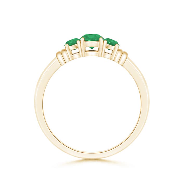 A - Emerald / 0.44 CT / 14 KT Yellow Gold