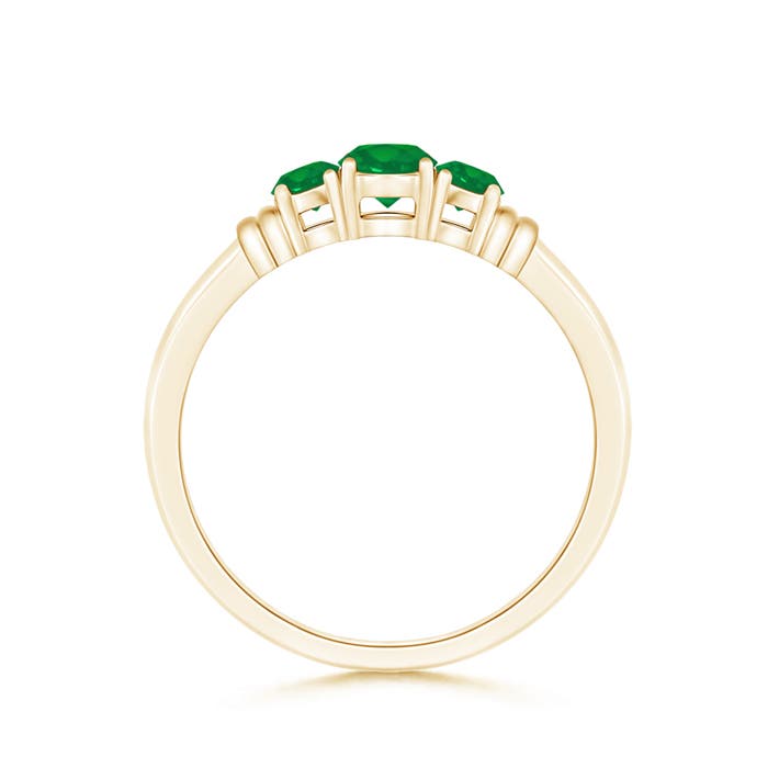 AA - Emerald / 0.44 CT / 14 KT Yellow Gold