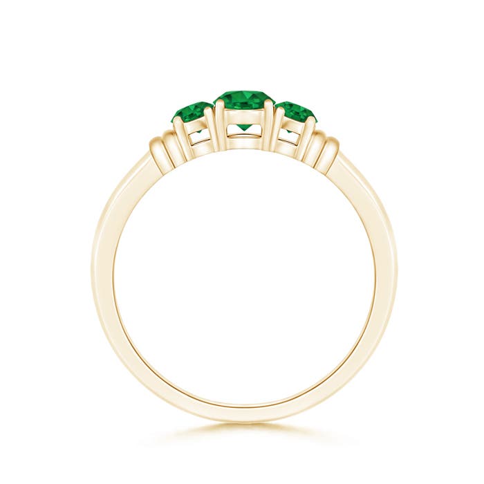 AAA - Emerald / 0.44 CT / 14 KT Yellow Gold