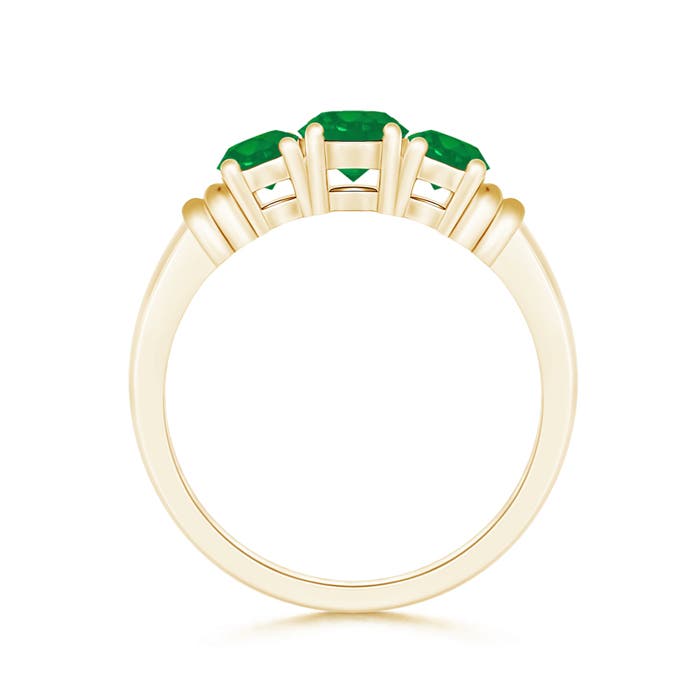 AA - Emerald / 0.93 CT / 14 KT Yellow Gold