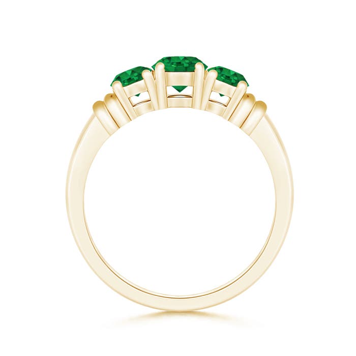 AAA - Emerald / 0.93 CT / 14 KT Yellow Gold