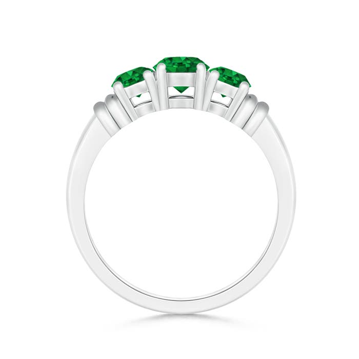 AAAA - Emerald / 0.93 CT / 14 KT White Gold