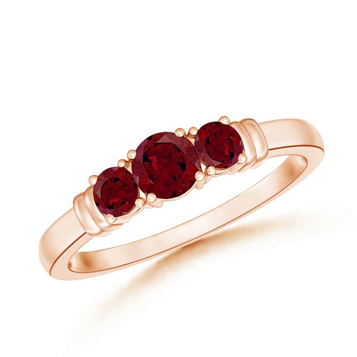 AA - Garnet / 0.63 CT / 14 KT Rose Gold