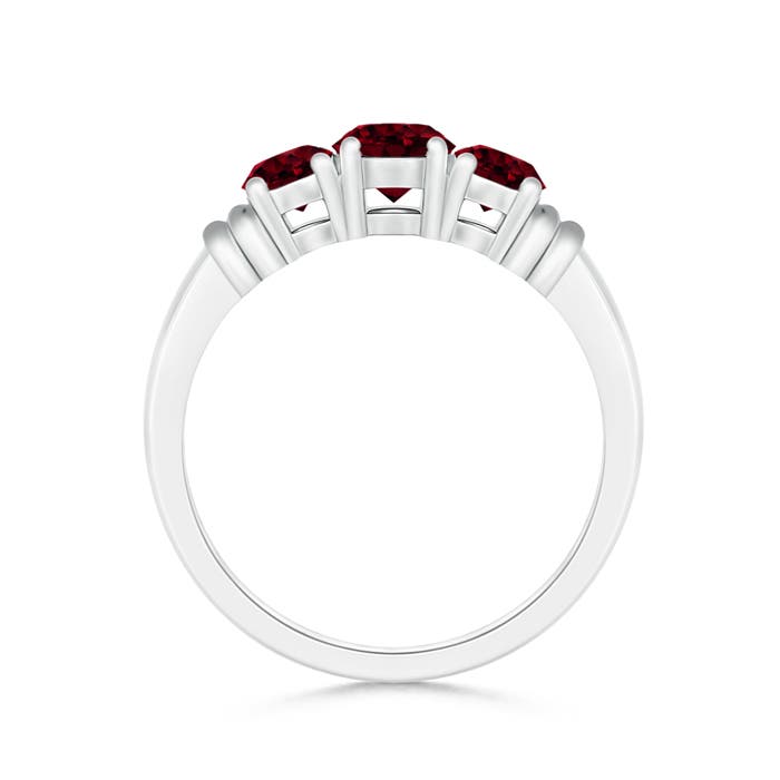 A - Garnet / 1.26 CT / 14 KT White Gold